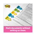 Post-it Arrow Message 1" Page Flags, "Sign and Date", Green, 50 Flags/Dispenser, 2 Dispensers/Pack
