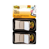 Post-it Standard Page Flags in Dispenser, White, 50 Flags/Dispenser, 2 Dispensers/Pack