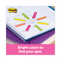 Post-it Arrow Message 0.5" Page Flags, Sign and Date, 4 Primary Colors, 20 Flags/Dispenser, 4 Dispensers/Pack