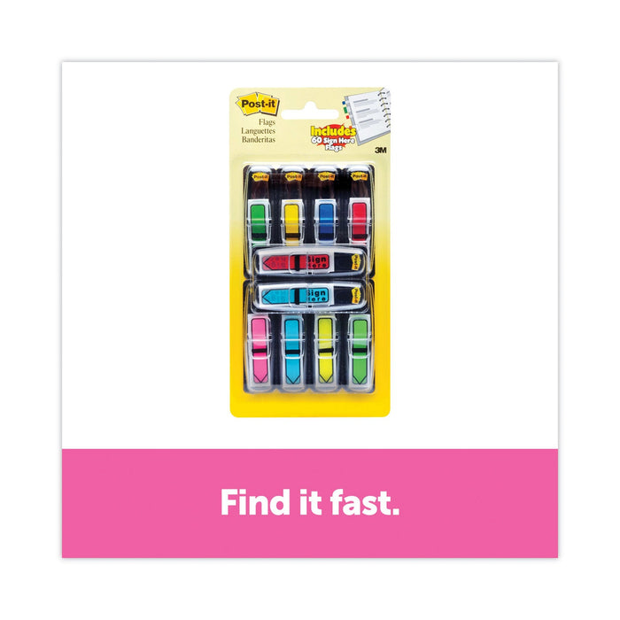Post-it Arrow 0.5" Page Flags, Assorted Primary/Brights, 252/Pack