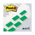 Post-it Marking Page Flags in Dispensers, Green, 50 Flags/Dispenser, 12 Dispensers/Pack