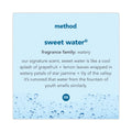 Method Gel Hand Wash Refill Tub, Sweetwater, 34 oz Tub, 4/Carton