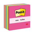 Post-it Original Pads in Poptimistic Collection Colors, 3" x 3", 100 Sheets/Pad, 5 Pads/Pack