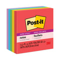 Post-it Pads in Playful Primary Collection Colors, 3" x 3", 90 Sheets/Pad, 5 Pads/Pack