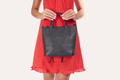 Side Weaved Tote by Kiko Leather