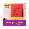 Post-it Pads in Playful Primary Collection Colors, Note Ruled, 4" x 4", 90 Sheets/Pad, 6 Pads/Pack