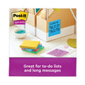 Post-it Pads in Playful Primary Collection Colors, Note Ruled, 4" x 4", 90 Sheets/Pad, 6 Pads/Pack