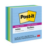 Post-it Recycled Notes in Oasis Collection Colors, Note Ruled, 4" x 4", 90 Sheets/Pad, 6 Pads/Pack