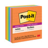 Post-it Pads in Energy Boost Collection Colors, Note Ruled, 4" x 4", 90 Sheets/Pad, 6 Pads/Pack