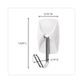Command General Purpose Hooks, Small, 0.5 lb Cap, White, 28 Hooks and 32 Strips/Pack