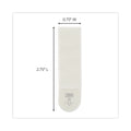 Command Picture Hanging Strips, Cabinet Pack, Removable, Holds Up to 6 lbs per Pair, 0.75 x 2.75, White, 4/Set, 50 Sets/Carton