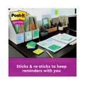 Post-it Recycled Notes in Oasis Collection Colors, 3" x 3", 90 Sheets/Pad, 12 Pads/Pack