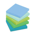 Post-it Recycled Notes in Oasis Collection Colors, 3" x 3", 90 Sheets/Pad, 12 Pads/Pack