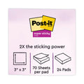 Post-it Pads in Energy Boost Collection Colors, Cabinet Pack, 3" x 3", 70 Sheets/Pad, 24 Pads/Pack