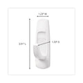 Command General Purpose Hooks Multi-Pack, Large, 5 lb Cap, White, 3 Hooks and 6 Strips/Pack