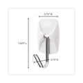 Command General Purpose Wire Hooks Multi-Pack, Small, 0.5 lb Cap, White, 9 Hooks and 12 Strips/Pack