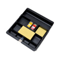 Post-it Recycled Plastic Desk Drawer Organizer Tray, 12 Compartments, 11.75 x 10.5  to 16 x 1.63, Black