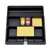 Post-it Recycled Plastic Desk Drawer Organizer Tray, 12 Compartments, 11.75 x 10.5  to 16 x 1.63, Black