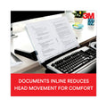 3M In-Line Freestanding Copyholder, 300 Sheet Capacity, Plastic, Black/Clear