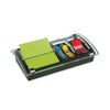 Post-it Note and Flag Dispenser, For 3 x 3 Pads, Black/Clear, Includes 45-Sheet Canary Super Sticky Pop-up Pad; (50) 1" Flags