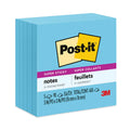 Post-it Full Stick Notes, 3" x 3", Energy Boost Collection Colors, 25 Sheets/Pad, 4 Pads/Pack