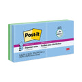 Post-it Recycled Pop-up Notes in Oasis Collection Colors, 3" x 3", 90 Sheets/Pad, 6 Pads/Pack