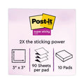 Post-it Pop-up 3 x 3 Note Refill, 3" x 3", Supernova Neons Collection Colors, 90 Sheets/Pad, 10 Pads/Pack