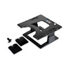3M Adjustable Notebook Riser, 13" x 13" x 4" to 6", Black, Supports 20 lbs
