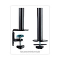 3M Dual Monitor Mount, For 27" Monitors, 360 Degree Rotation, +45 Degree/-45 Degree Tilt, 90 Degree Pan, Black, Supports 20 lb