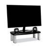 3M Extra-Wide Adjustable Monitor Stand, 20" x 12" x 1" to 5.78", Silver/Black, Supports 40 lbs