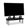 3M Extra-Wide Adjustable Monitor Stand, 20" x 12" x 1" to 5.78", Silver/Black, Supports 40 lbs