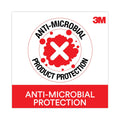 3M Antimicrobial Foam Mouse Pad with Wrist Rest, 8.62 x 6.75, Black
