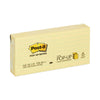 Post-it Original Canary Yellow Pop-up Refill, Note Ruled, 3" x 3", Canary Yellow, 100 Sheets/Pad, 6 Pads/Pack