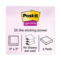 Post-it Pop-up 3 x 3 Note Refill, 3" x 3", Supernova Neons Collection Colors, 90 Sheets/Pad, 6 Pads/Pack