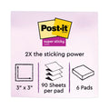 Post-it Recycled Pop-up Notes in Oasis Collection Colors, 3" x 3", 90 Sheets/Pad, 6 Pads/Pack