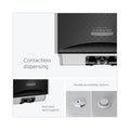 Kimberly-Clark Professional* ICON Automatic Soap and Sanitizer Dispenser, 1.2 L, 8.06 x 14.18 x 4.75, Black Mosaic