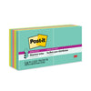 Post-it Pop-up 3 x 3 Note Refill, 3" x 3", Supernova Neons Collection Colors, 90 Sheets/Pad, 10 Pads/Pack