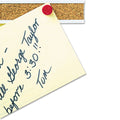 Quartet Bulletin Bar I Natural Cork Bulletin, 18 x 1, Brown, Silver Aluminum Frame