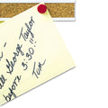 Quartet Bulletin Bar I Natural Cork Bulletin, 24 x 1, Brown, Silver Aluminum Frame