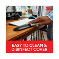 3M Antimicrobial Gel Compact Keyboard Wrist Rest, 18 x 2.75, Black