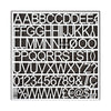 MasterVision White Plastic Set of Letters, Numbers and Symbols, Uppercase, 1"h