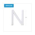 MasterVision White Plastic Set of Letters, Numbers and Symbols, Uppercase, 1"h