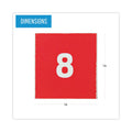 MasterVision Interchangeable Magnetic Board Accessories, Calendar Dates, Red/White, 1" x 1", 31 Pieces
