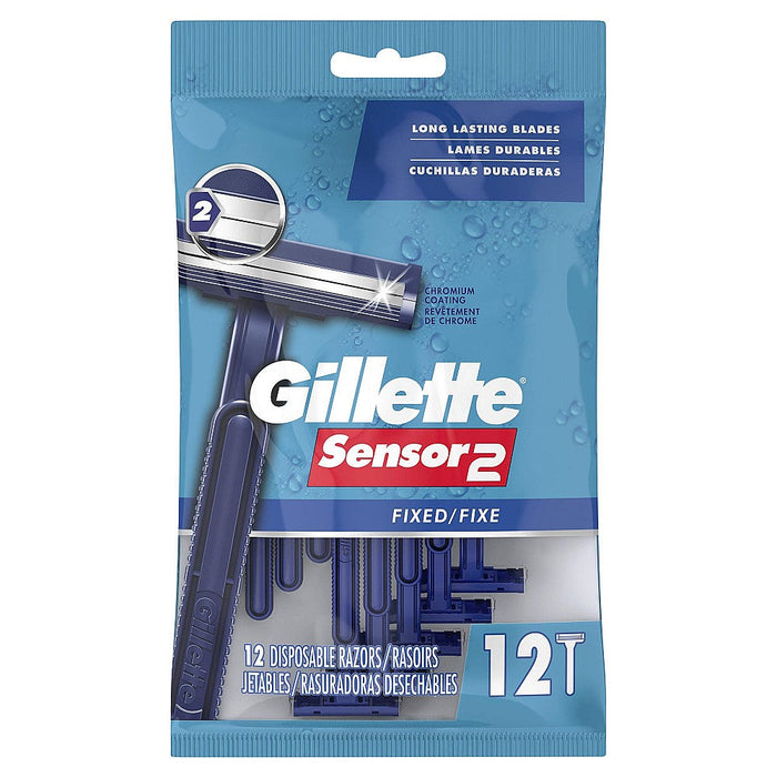 Gillette Sensor2 Fixed Head Disposable Razors by Pasteur Pharmacy
