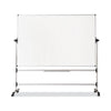 MasterVision Earth Silver Easy Clean Revolver Dry Erase Board, 36 x 48, White, Steel Frame