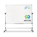 MasterVision Earth Silver Easy Clean Revolver Dry Erase Board,48x70, White, Steel Frame