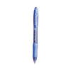 Paper Mate Profile Gel Pen, Retractable, Fine 0.5 mm, Blue Ink, Translucent Blue Barrel, Dozen