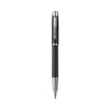 Parker IM Premium Roller Ball Pen, Stick, Fine 0.7 mm, Black Ink, Black/Chrome Barrel