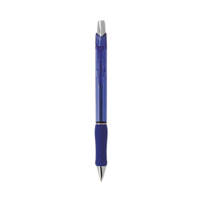 Pentel R.S.V.P. Super RT Ballpoint Pen, Retractable, Medium 0.7 mm, Blue Ink, Blue Barrel, Dozen