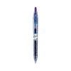 Pilot B2P Bottle-2-Pen Recycled Gel Pen, Retractable, Fine 0.7 mm, Purple Ink, Translucent Blue Barrel